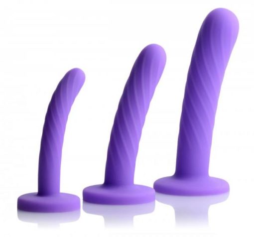 Tri-Play 3 Piece Silicone Dildo Set main