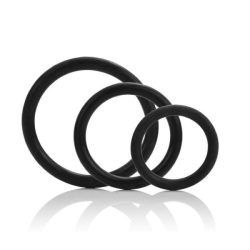 Tri-Rings Set Of 3 Black Rings main