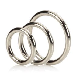 Trine Steel Cock Ring Collection 3 Piece