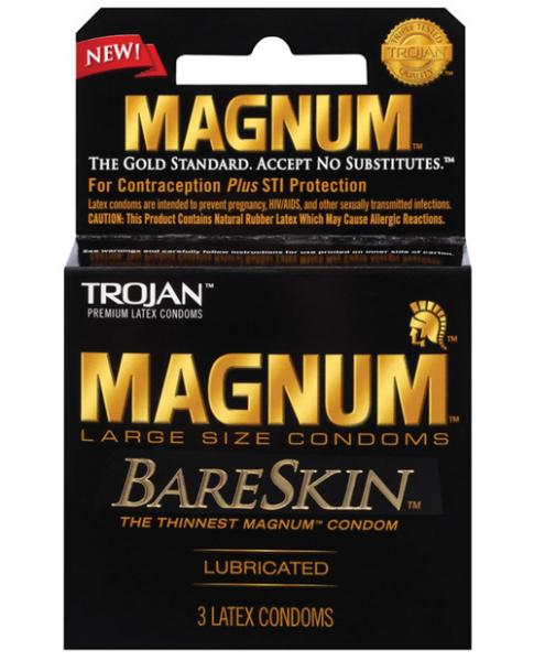 Trojan Magnum Bareskin Condoms Pack Of 3 main