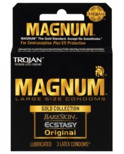Trojan Magnum Large Size Condoms Gold Collection 3 Pack main