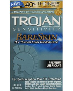 Trojan bare skin condoms - box of 10 main