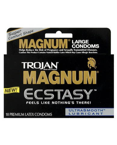 Trojan magnum ecstasy condoms - box of 10 main