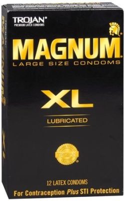 Trojan magnum xl lubricated condom - box of 12 main