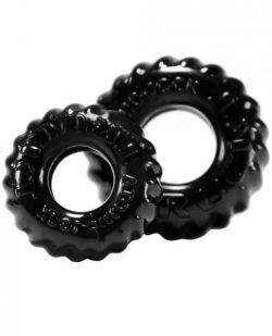 Truck Tire Cock & Ball Ring Black 2 Pack main