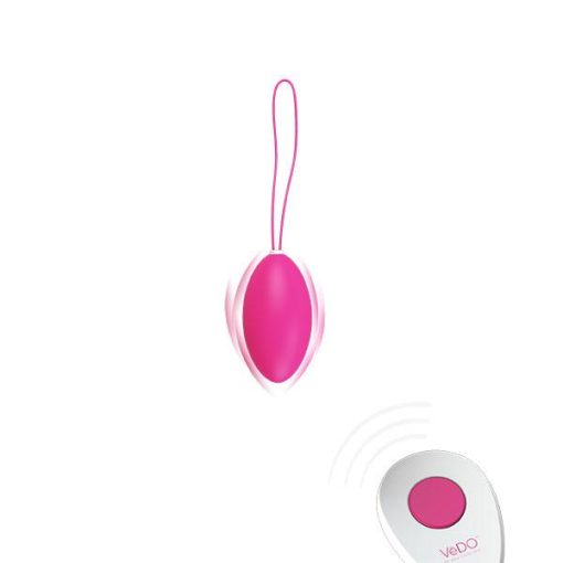 Vedo Peach Rechargeable Egg Vibe Foxy Pink second