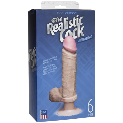 Vibro Realistic Dildo 6 inch - Beige second