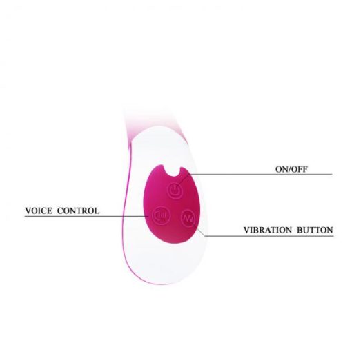 Vincent Voice Controlled Rechargeable Rabbit Vibrator - Pink second