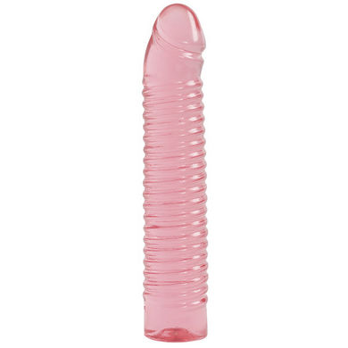 Vivid Ribbed Jellie Cock Sunrise - Pink main