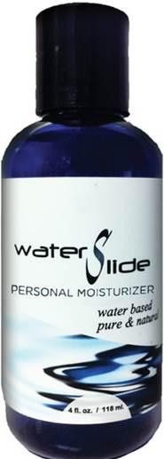 Water slide personal lubricant w/carrageenan - 4 oz bottle main