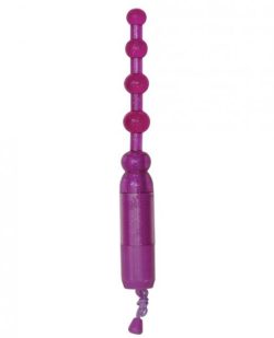 Waterproof Vibrating Pleasure Beads-Purple main