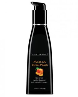 Wicked Aqua Sweet Peach Flavored Lubricant 4oz main