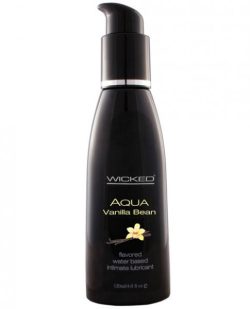 Wicked Aqua Water Based Lubricant Vanilla Bean 4oz main