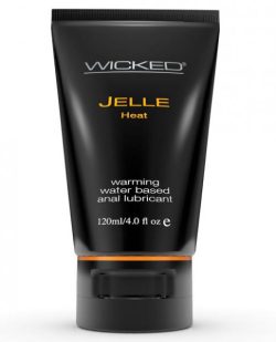 Wicked Jelle Water Based Warming Anal Gel Lubricant 4oz Tube main