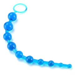 X 10 Beads Graduated Anal Beads 11 Inch - Blue main