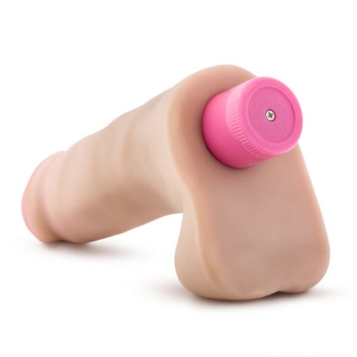 X5 Plus 7 inches Vibrating Cock Beige Dildo 4