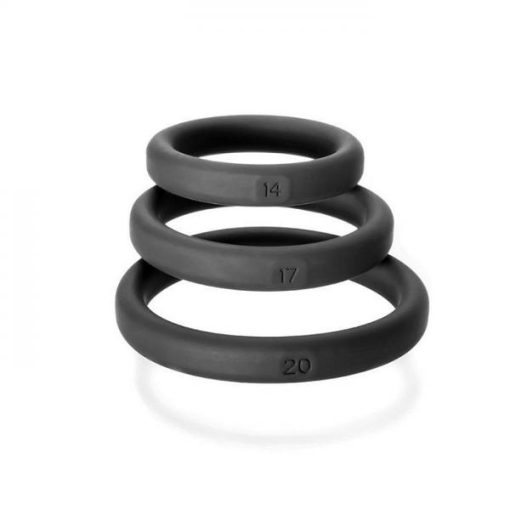 Xact-Fit 3 Ring Kit S/M/L Black Silicone main