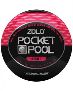 Zolo Pocket Pool 8 Ball Red Male Stimulator Sleeve main