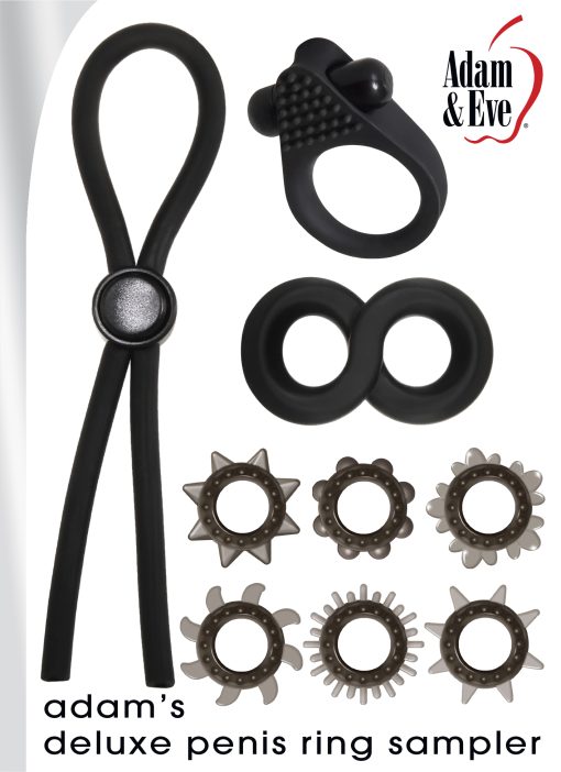 Adam & Eve Adams Deluxe Penis Ring Sampler - Image 4
