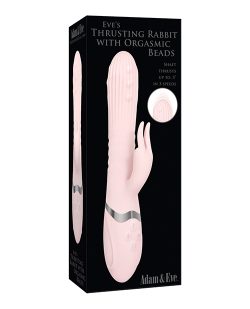 Adam & Eve Eve's Thrusting Rabbit W/ Orgasmic Beads Rechargeable Vibrators Main Image