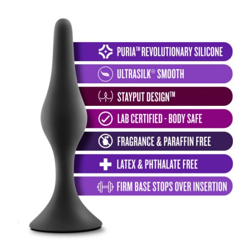 Anal Adventures Beginner Anal Plug Large Black Prostate Massagers 3