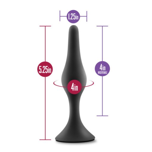 Anal Adventures Beginner Anal Plug Large Black - Image 3