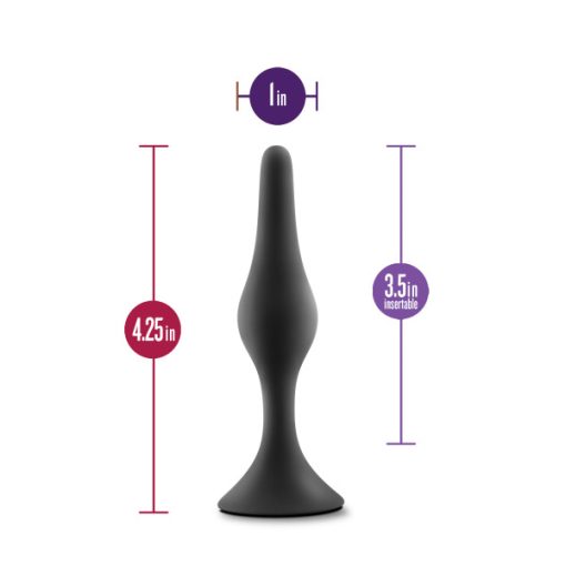Anal adventures beginner anal plug medium black 1