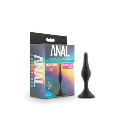 Anal Adventures Beginner Anal Plug Small Black Butt Plugs Main Image