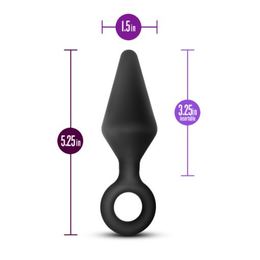 Anal Adventures Loop Plug Large Black 2