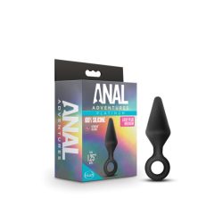 Anal Adventures Loop Plug Medium Black Prostate Massagers Main Image