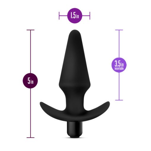 Anal Adventures Vibrating Plug Black 2