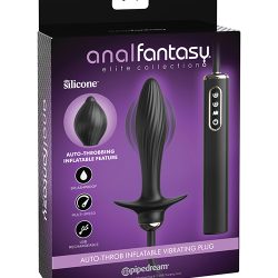 Anal Fantasy Elite Auto-Throb Inflatable Plug Black Prostate Massagers Main Image