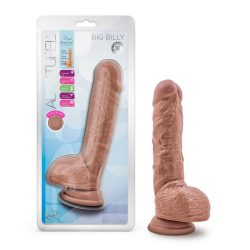 Au Naturel Big Billy 9In Dildo Mocha Large Dildos Main Image