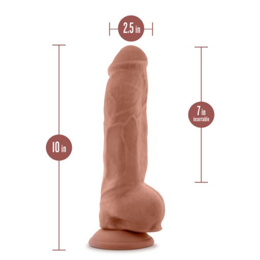 Au Naturel Big Boy 10 Dildo Mocha " Large Dildos 3