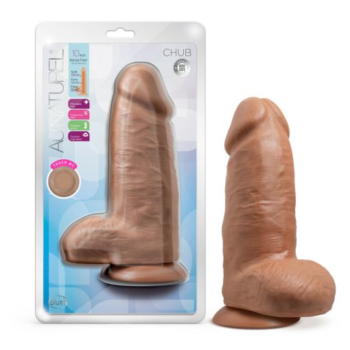 Au Naturel Chub 10In Dildo Mocha Large Dildos Main Image