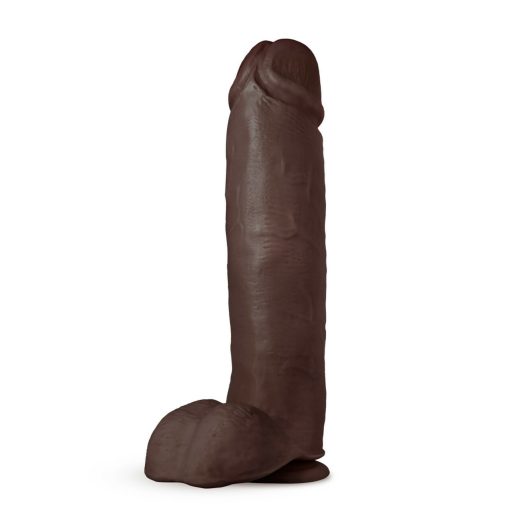 Au Naturel Huge 10In Dildo Chocolate 1