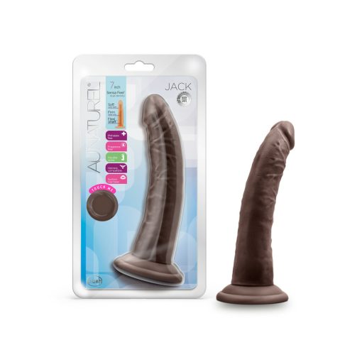 Au Naturel Jack 7In Dildo Chocolate Prostate Massagers Main Image