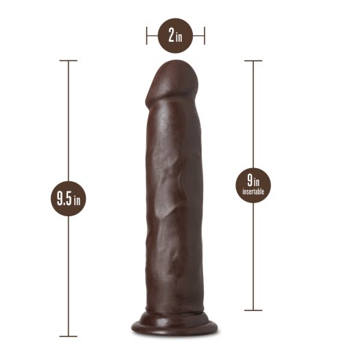 Au Naturel Jackson 9In Dong Chocolate Large Dildos 3