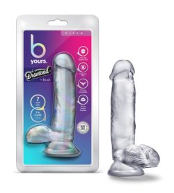 B Yours Diamond Gleam Clear Small & Medium Dildos Main Image