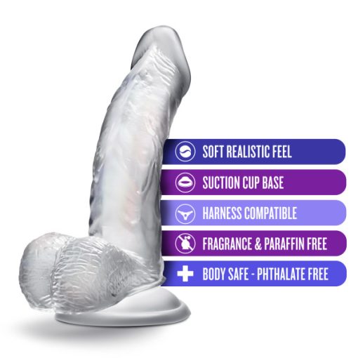 B yours diamond sparkle clear small & medium dildos 3