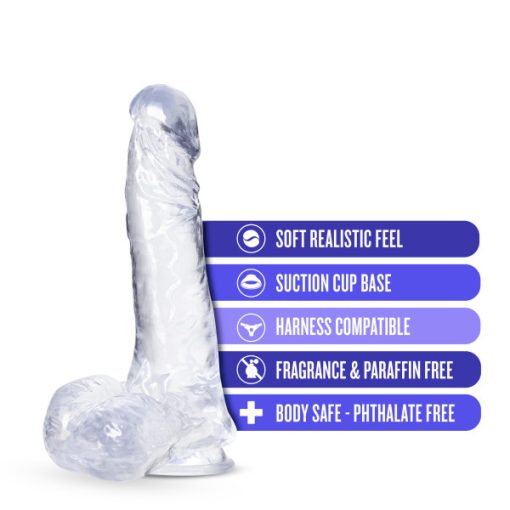 B Yours Plus Ram N' Jam Clear Large Dildos 3