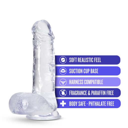 B Yours Plus Rock N Roll Clear Small & Medium Dildos 3