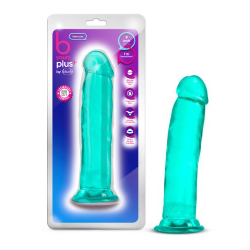 B Yours Plus Thrill N Drill Teal Large Dildos Main Image