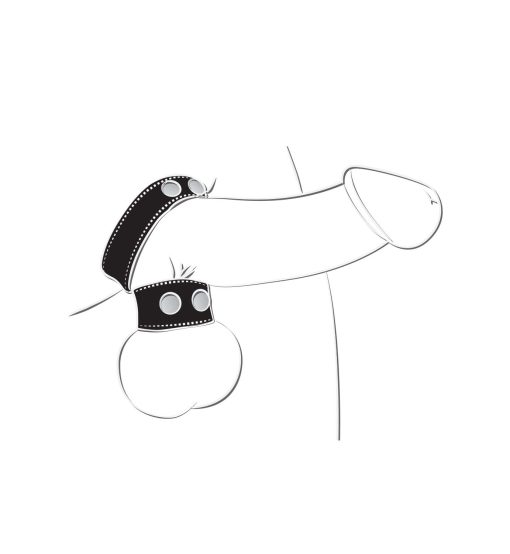 Ballgear Cock Strap W/ Ball Stretcher Black - Image 3