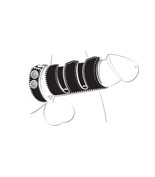 Ballgear Cock Strap With Sheath Black 1