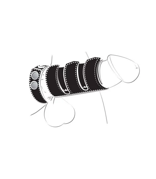 Ballgear Cock Strap With Sheath Black - Image 3