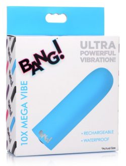 Bang! 10X Mega Vibe Blue Rechargeable Vibrators Main Image