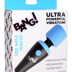 Bang! 10X Vibrating Mini Wand Blue Body Massagers Main Image