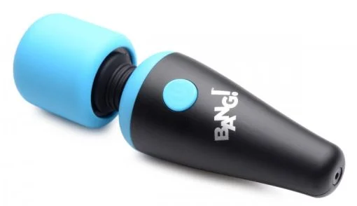 Bang! 10X Vibrating Mini Wand Blue - Image 4