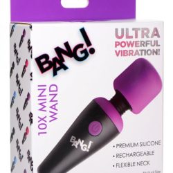 Bang! 10X Vibrating Mini Wand Purple Body Massagers Main Image